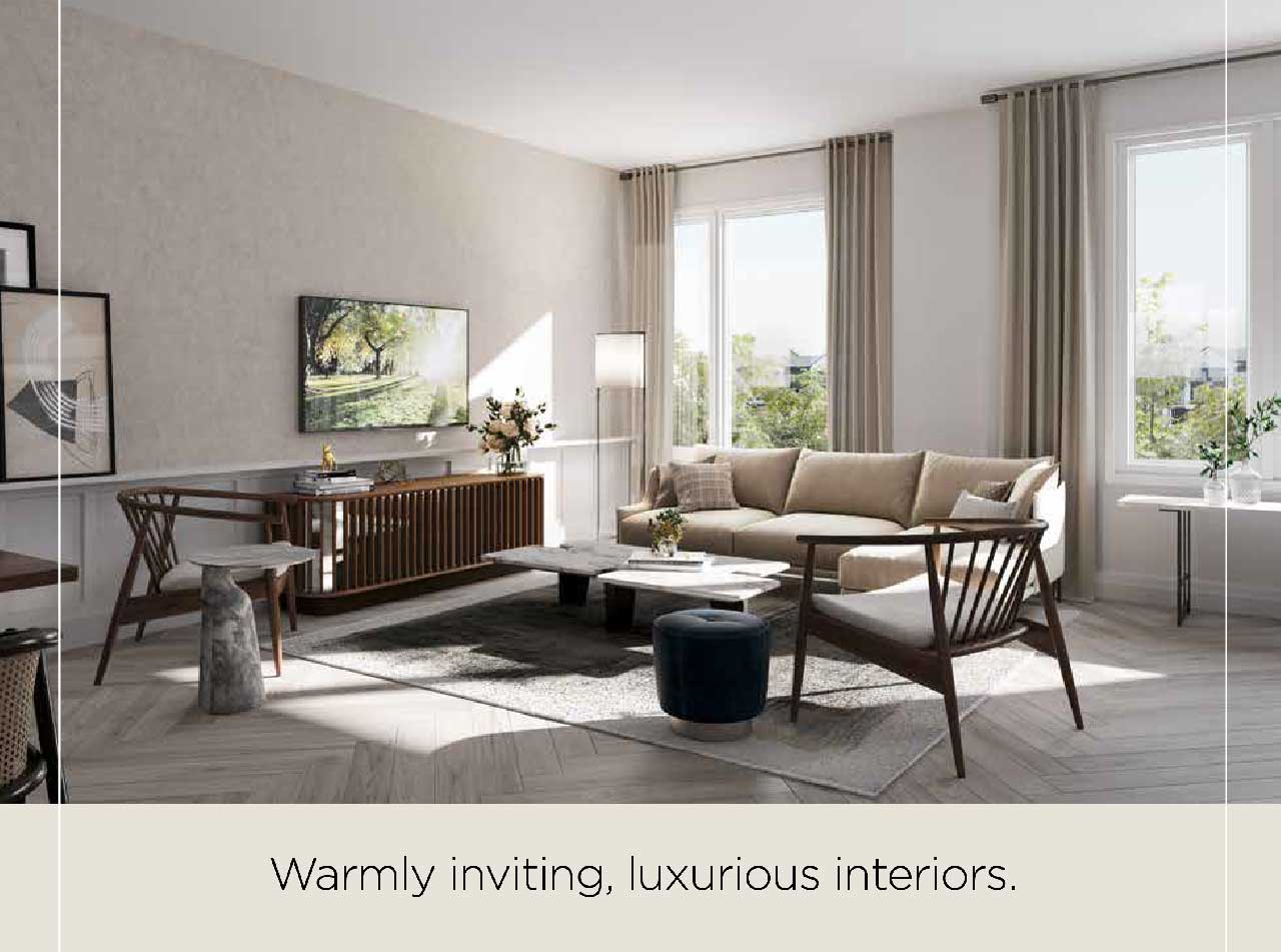 Warmly inviting, luxurious interiors. 