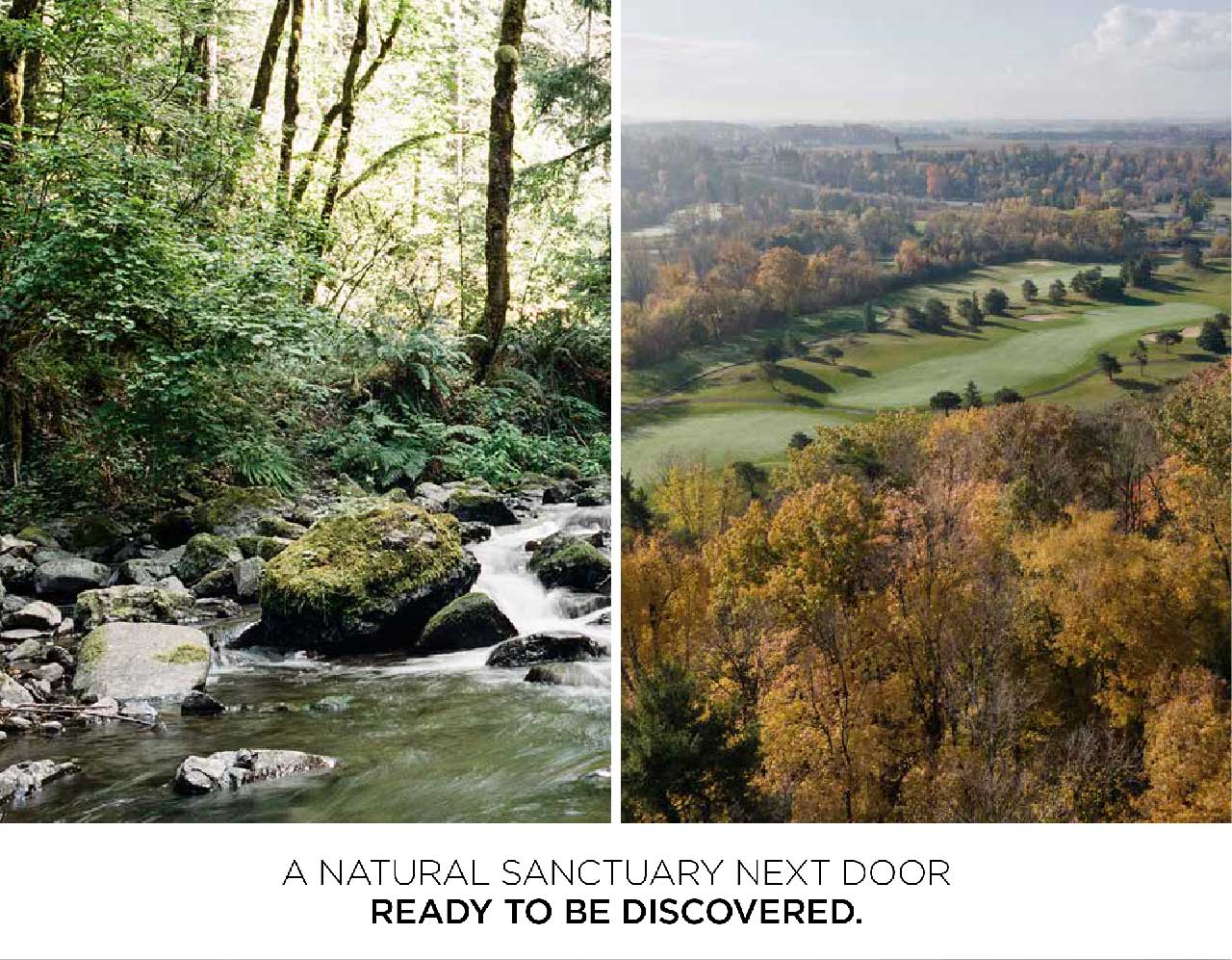 A NATURAL SANCTUARY NEXT DOOR READY TO BE DISCOVERED.